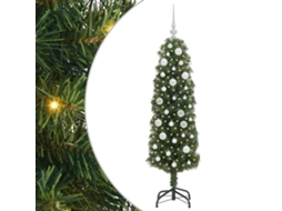 Árvore De Natal Slim Moderna Vidaxl Verde Pvc (150 Cm)