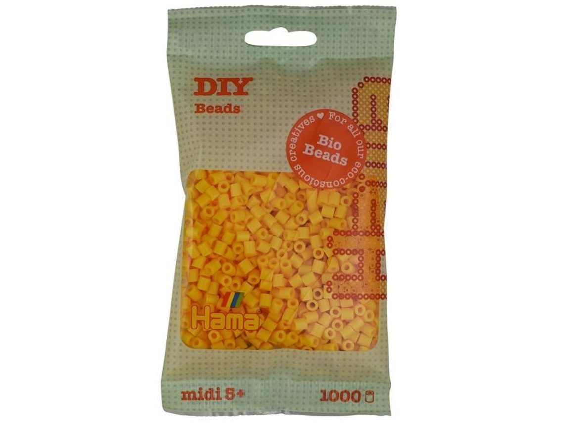 Hama - 1 000 Pérolas Padrão Midi (ø5 Mm) Bio Amarelo