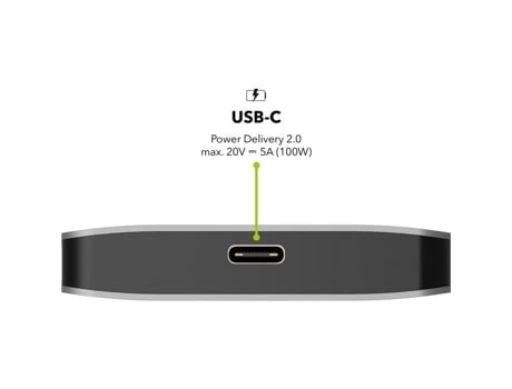 Estação De Anexação Alzapower Metal Usb C 8 Em 1 Dual Screen C8 Cinza Espacial (estação De Docagem Usb C Em Metal)