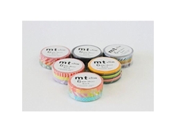 Fita de crepe MT Cord Slim Twist Cores sortidas 6 mm 10 m Slowmoose