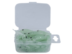 Isca de Camarão Artificial Luminosa para Pesca em Água Doce e Salgada
