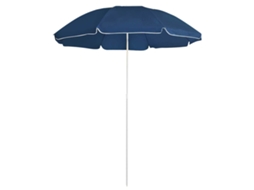 Vidaxl Guarda-sol De Jardim Com Poste De Aço 180 Cm Azul