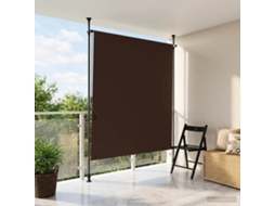 Vidaxl Cortina Rolô Exterior Castanho 100 X 270 Cm