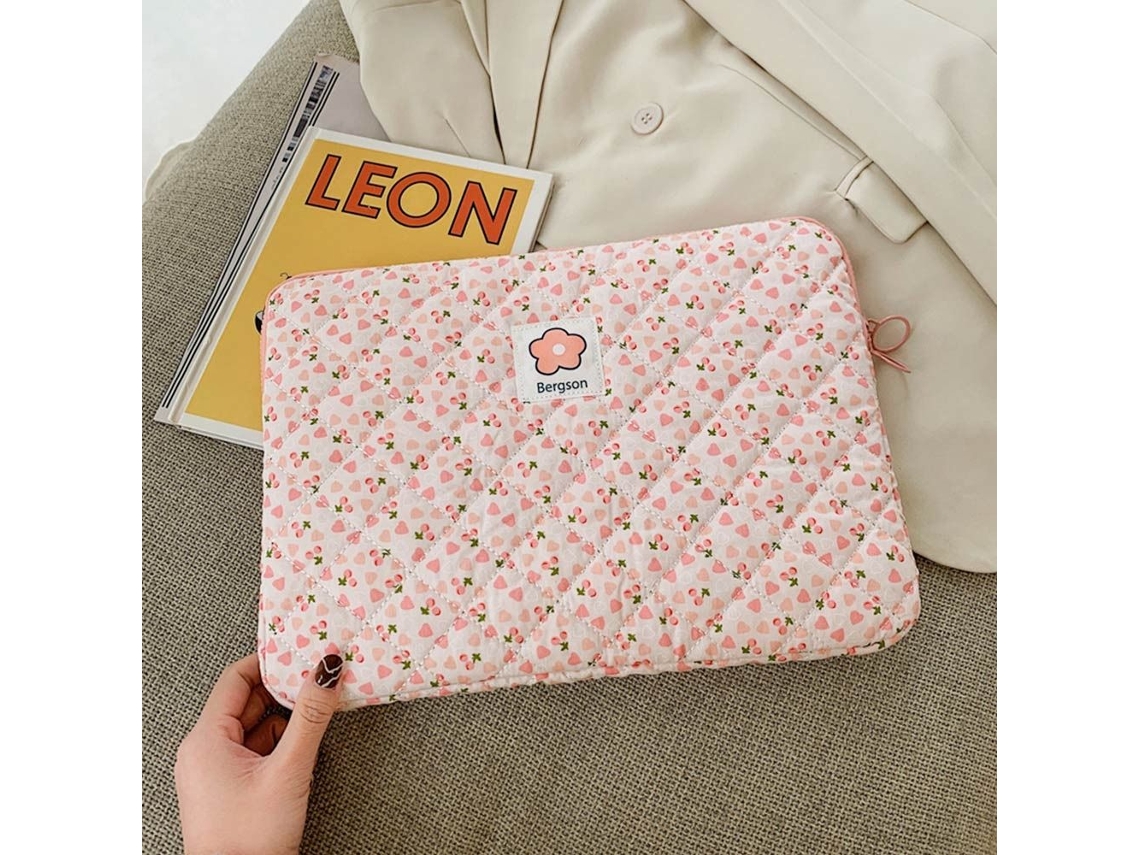 Bolsa Para Laptop, Capa E Forro, 14 Polegadas, Flor Rosa, Flor Rosa Slowmoose