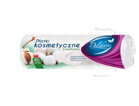 Almofadas De Algodão Delicadas, 80 Unidades Delikato