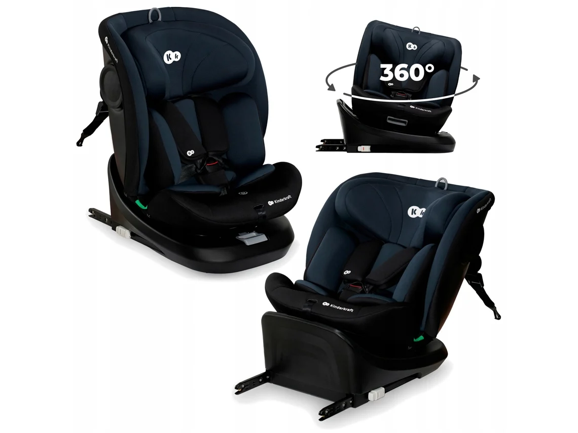 Cadeira Auto KINDERKRAFT I-Grow I-Size Black (0-36 kg - 40-150 cm - Grupo 0/1/2/3)