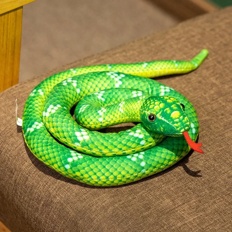 (verde, 110 Cm) Brinquedo De Pelúcia De Cobra Simulada Para Crianças - Adereço Para Pegadinhas