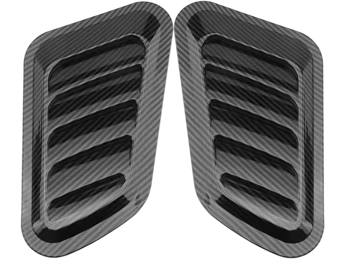 Grelhas De Ventilação Para Capô De Carro (2 Peças), Decoração Externa