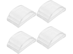 Conjunto De 4 Protetores Parede Autoadesivos Silicone Para Portas, Ideais Para Escritórios E Cozinhas Fácil Instalação