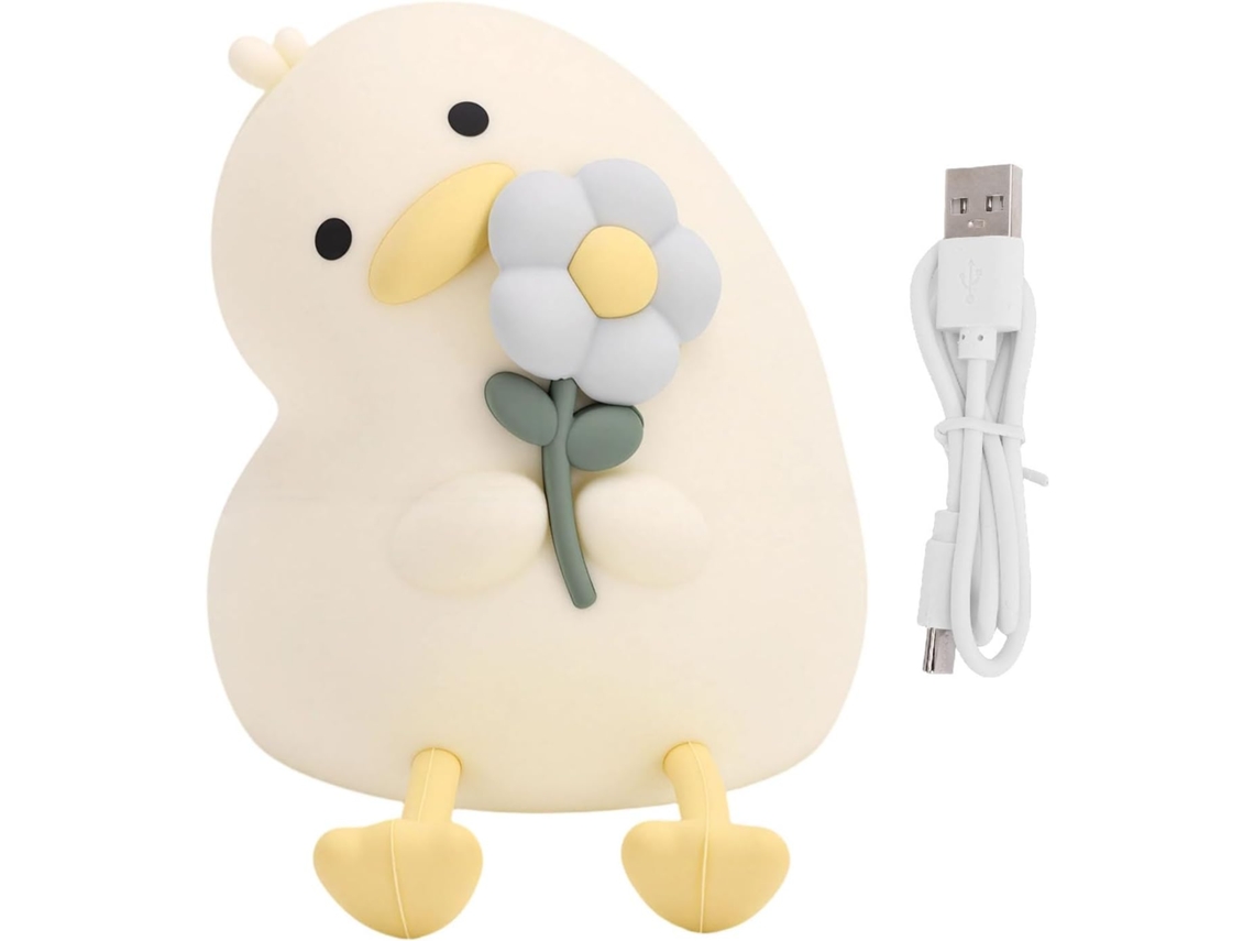 Luminária Noturna De Patinho Silicone, Recarregável, Sensível Ao Com 3