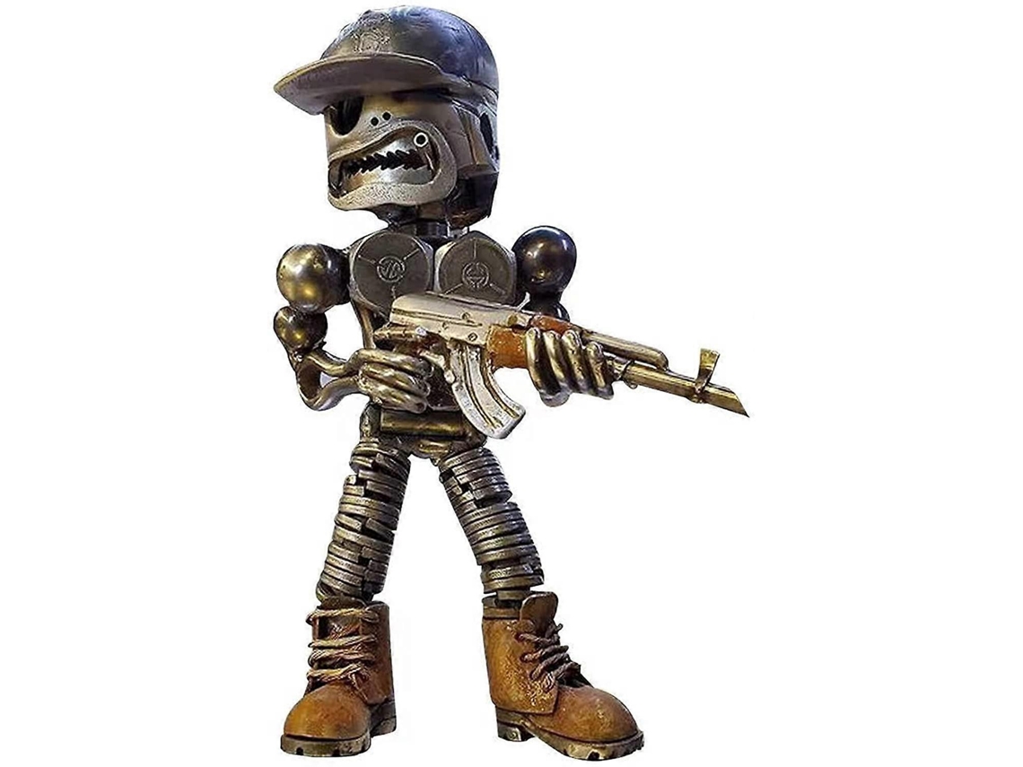 Figura de ação de resina do guerreiro em pé do homem pistão Slowmoose da Creative Wars