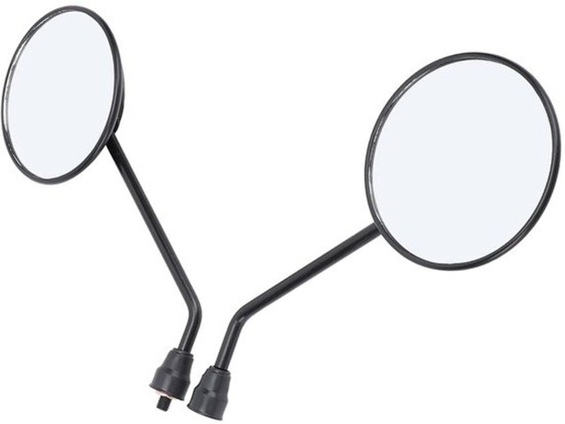 Espelho Retrovisão Redondo - Adaptável Ângulo - Espelho Retrovisor - Estrutura De Aço - Ajustável Universal - Visão Clara