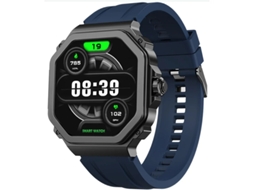 Smart Watch Bluetooth 1.43 Amoled Frequency Cardiac T63 Monitoramento de Oxigênio No Blood Push Mode Multisportivo Azul Yizhood