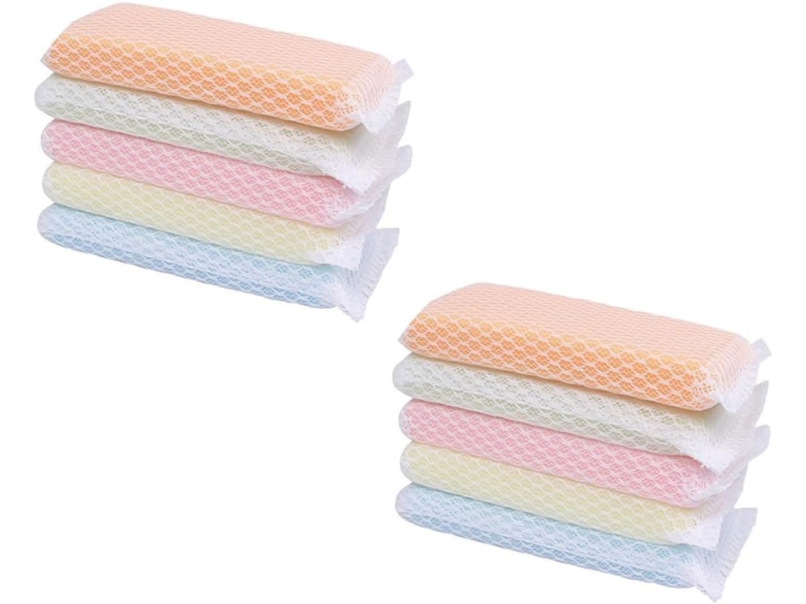 Conjunto De 10 Esponjas De Limpeza Para Cozinha Com Design Ref. 1376