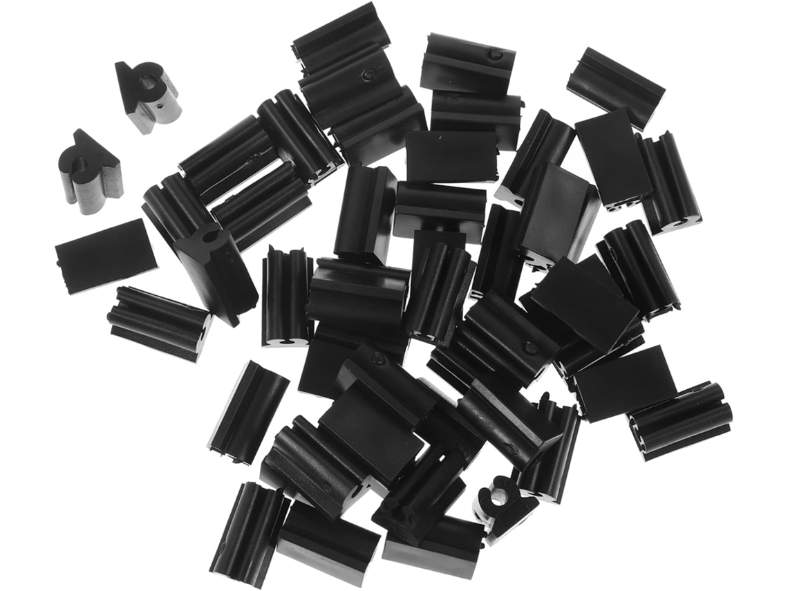 Protetores De Pés Cadeira Antiderrapantes Em Formato U, De Plástico Preto, 3-4mm, Para Móveis E Pisos De Madeira, Pacote