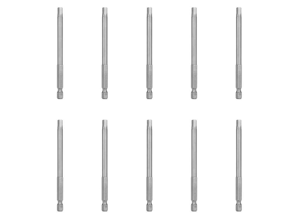 10 Peças De Parafusadeira Com Broca Magnética 5mm Aço Liga, Cabo Hexagonal 1/4 Polegada, Acessório