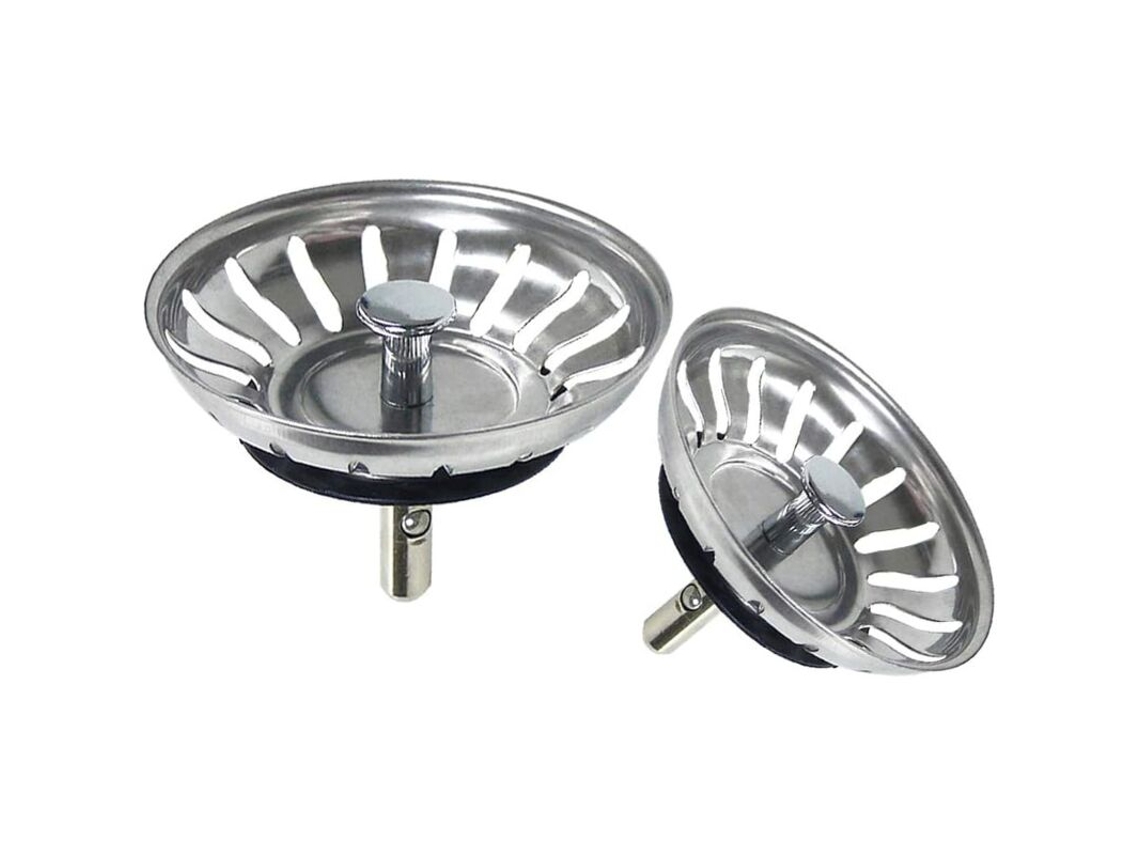 Ralo De Pia, Filtro, Aço Inoxidável Para Sua Cozinha E Banheiro, Diâmetro 80mm (pacote Com 2)