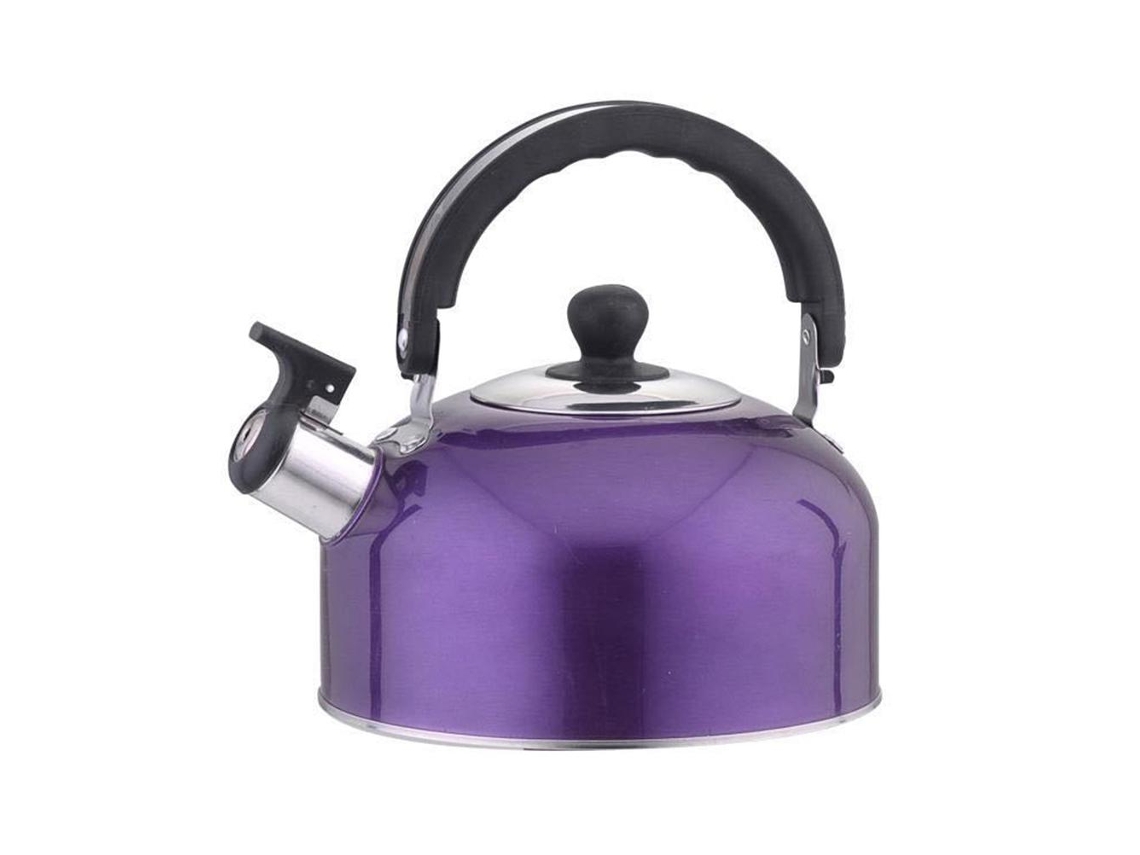Mali garrafa de Acampamento com Apito em Aço Inoxidável Durável Kettle Leve para Viagens de Acampamento e Caminhadas 3l