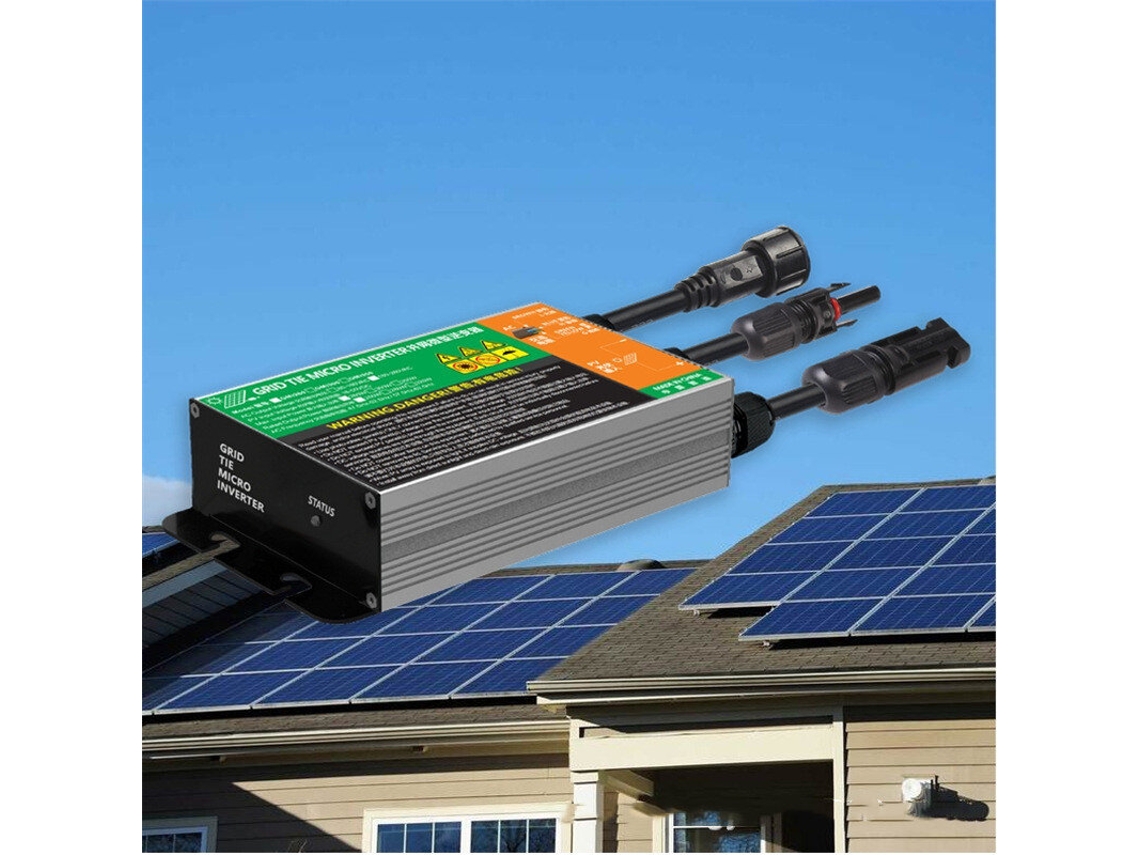 Microinversor Gmi 230v 300w 110/230v Para Conexão À Rede Elétrica Com Saída Mppt Ideal Para Usinas Solares Em Varandas