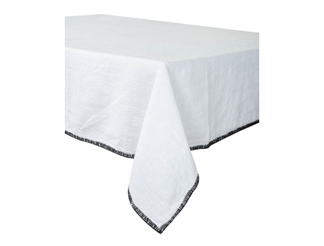 Toalha de mesa de linho Luri Branco 160 x 300 cm Haomy