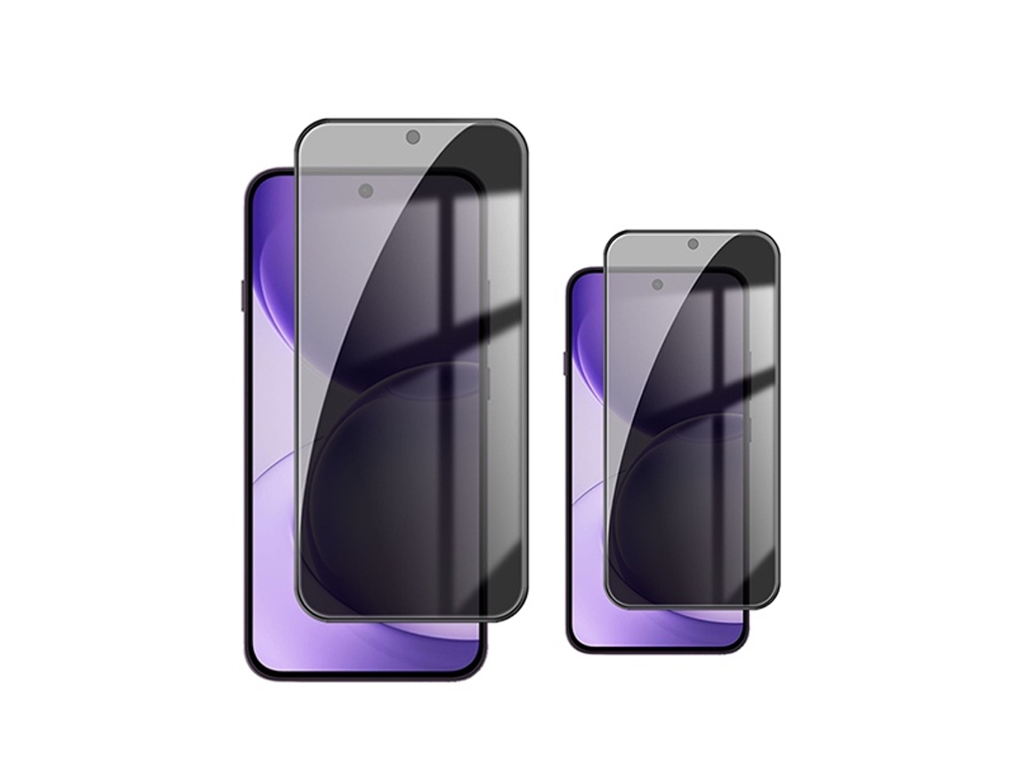 Kit 2 Películas De Vidro Temperado Privacidade Gift4me Para Oppo Reno16 Fs 5g - Transparente/preto