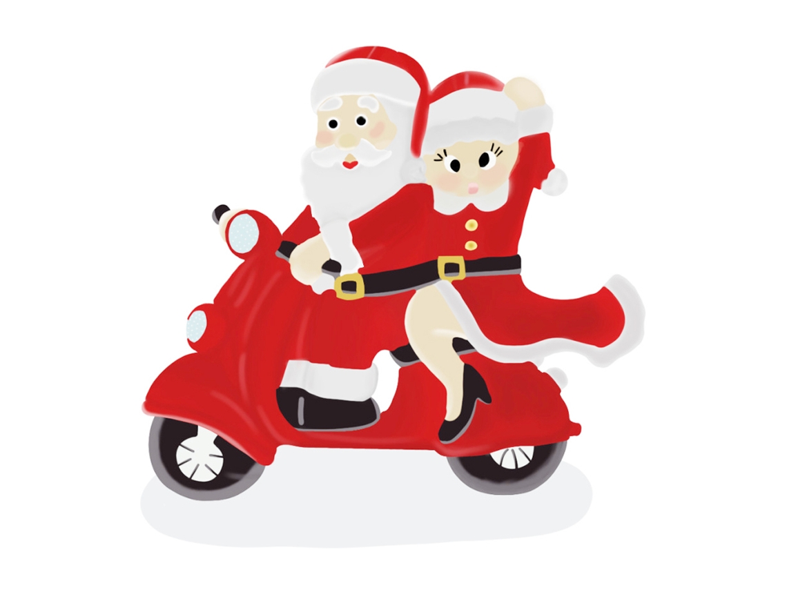 Laxiscreed Bola De Natal Com Motociclista Santa Claus Para Árvore De Natal, Enfeite Festivo Natalício
