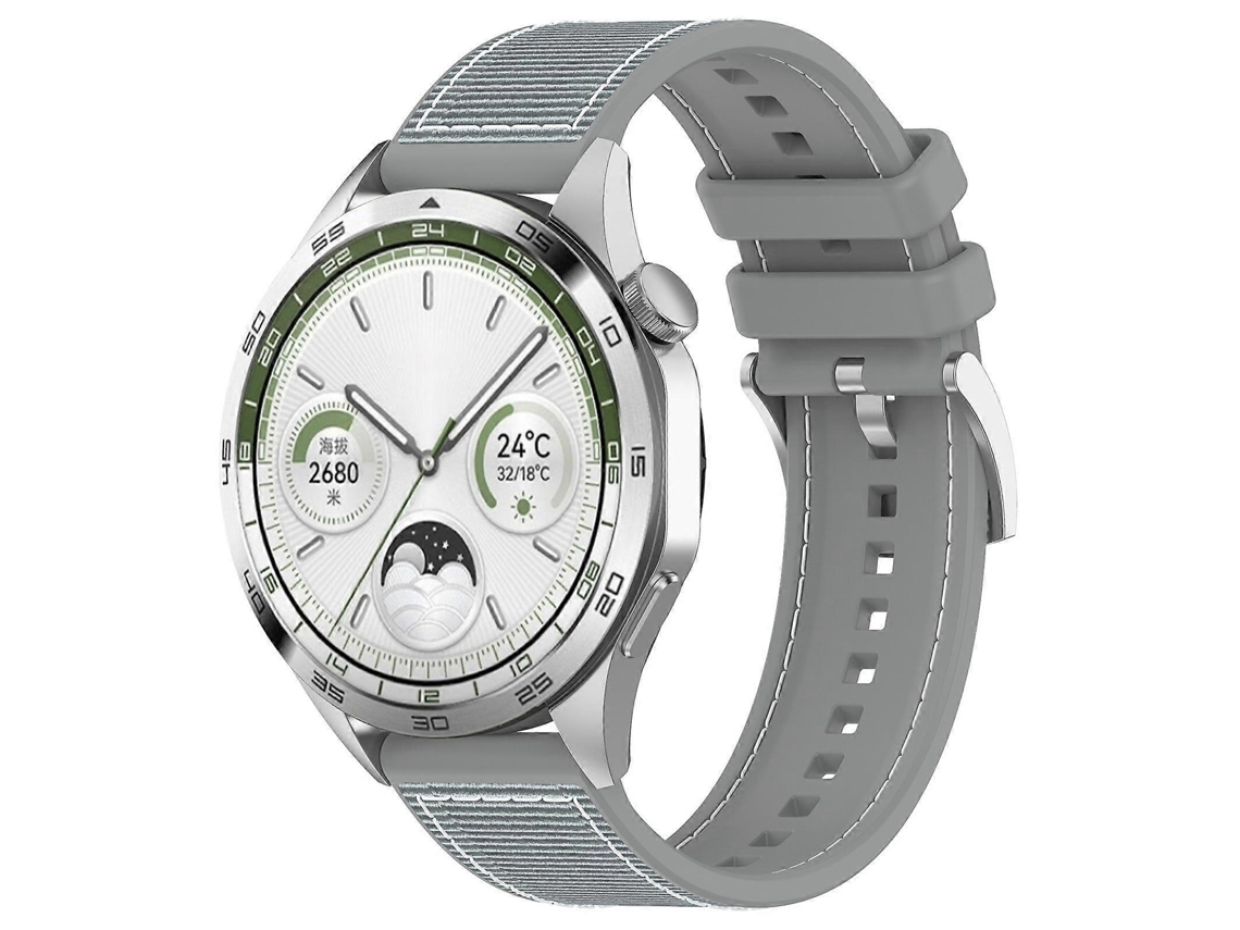 Pulseira De Relógio Híbrida De Nylon Trançado E Silicone Xdfind