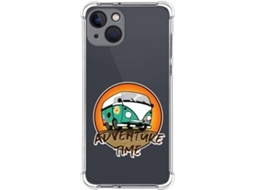 Capa iPhone 13 (6.1) TUMUNDOSMARTPHONE Adventure Time Desenhos Multicor