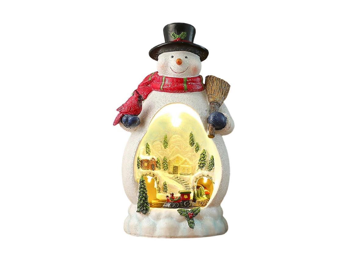 Casa De Natal Led Com Música E Comboio Giratório