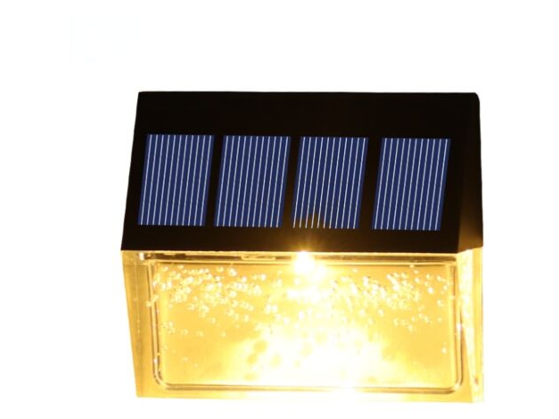 Luminária solar externa, luminária solar externa LED sem fio, luminária para cerca viva Brilvibera