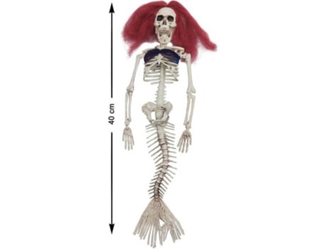 Sereia DISFRAZZES Suspensas Cabelo Vermelho (40 cm - Halloween)