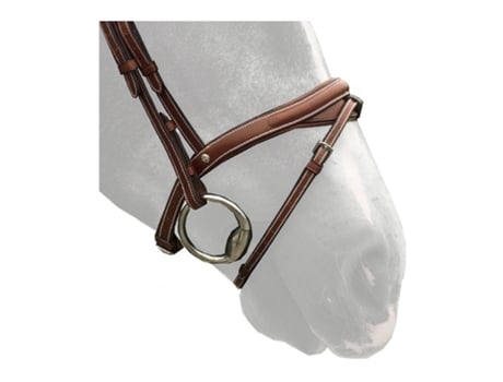 Banda nasal de cavalo SILVER CROWN Flash Half Moon Full