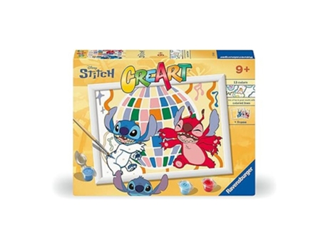 Ravensburger Creart Serie D Licensed Stitch Amp Leroy Pintar Por Números 25988 P25ravensburger
