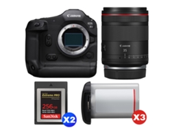 Eos R1 + Rf 35mm F/1.4 L Vcm + 2 Sandisk 256gb Extreme Pro Cfexpress Type B + 3 Canon Lp e19 + Ebook “20 Dicas para Fotos Que Impressionam” CANON