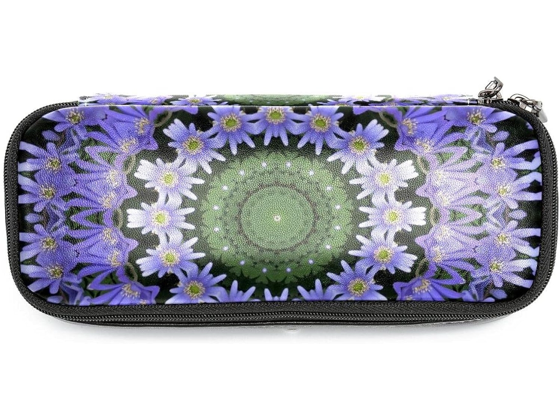 Conjunto de lápis com estampa de flor mandala, Roxo