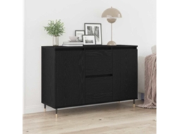 Vidaxl Buffet Carvalho Preto 101,5 X 35 X 70 Cm Derivados De Madeira