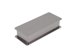 Porta Palitos de Dentes LAXISCREED Inox Retangular com Tampa Prata