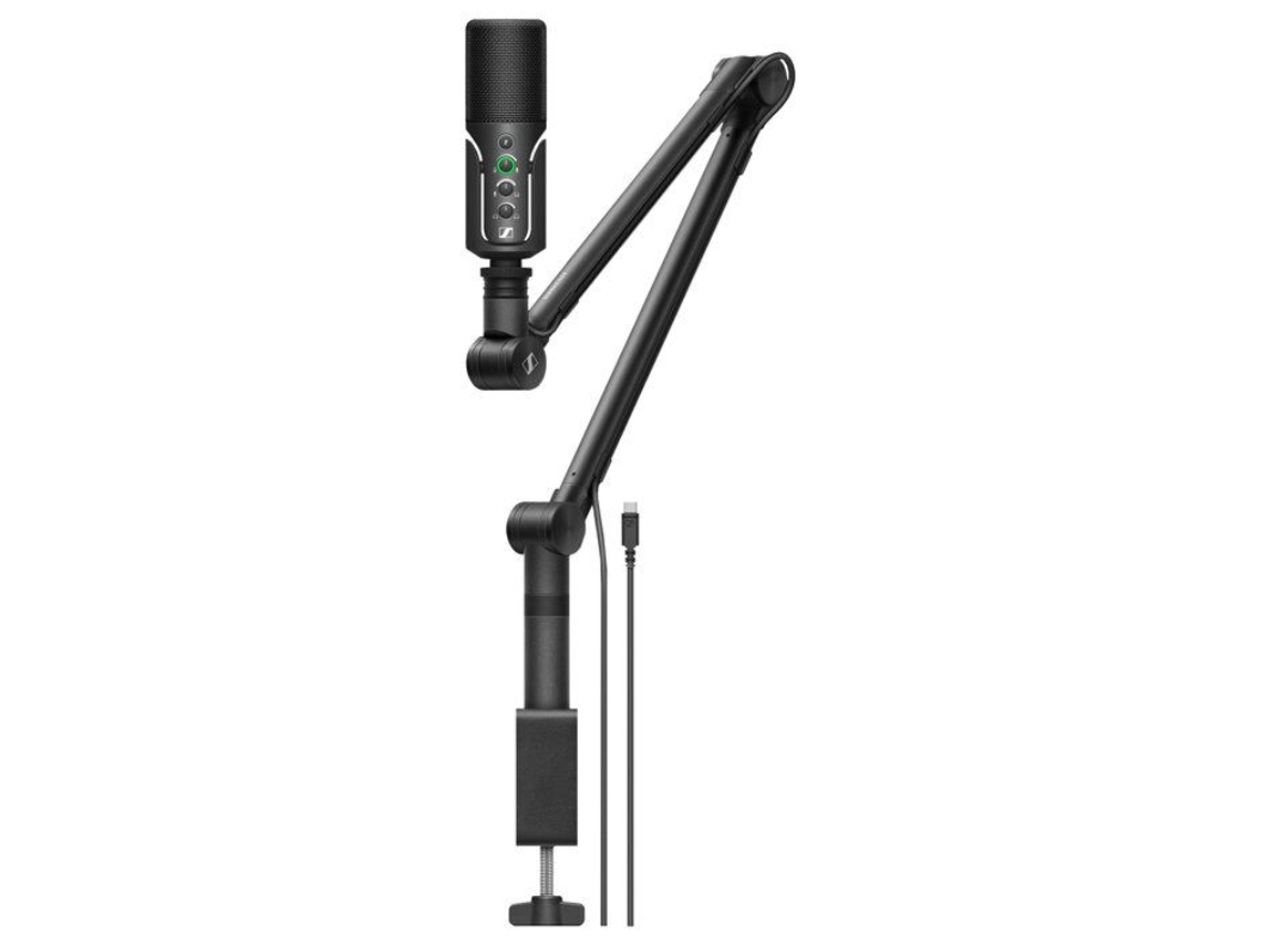 Microfone Usb Sennheiser Perfil Cardioide Eletrostático Conjunto De Streaming