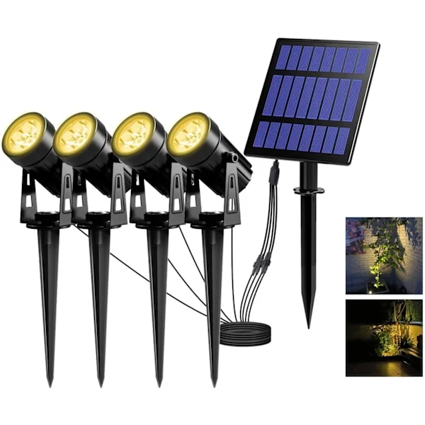 Refletor solar Led 3000K, 12m, à prova d'água, decorativo para jardim AQUAFORGE