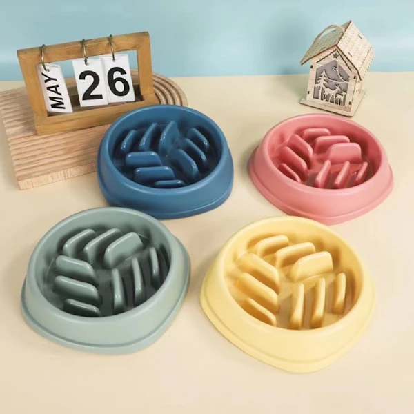 Comedouro Lento para Cães e Gatos, Azul AQUAFORGE
