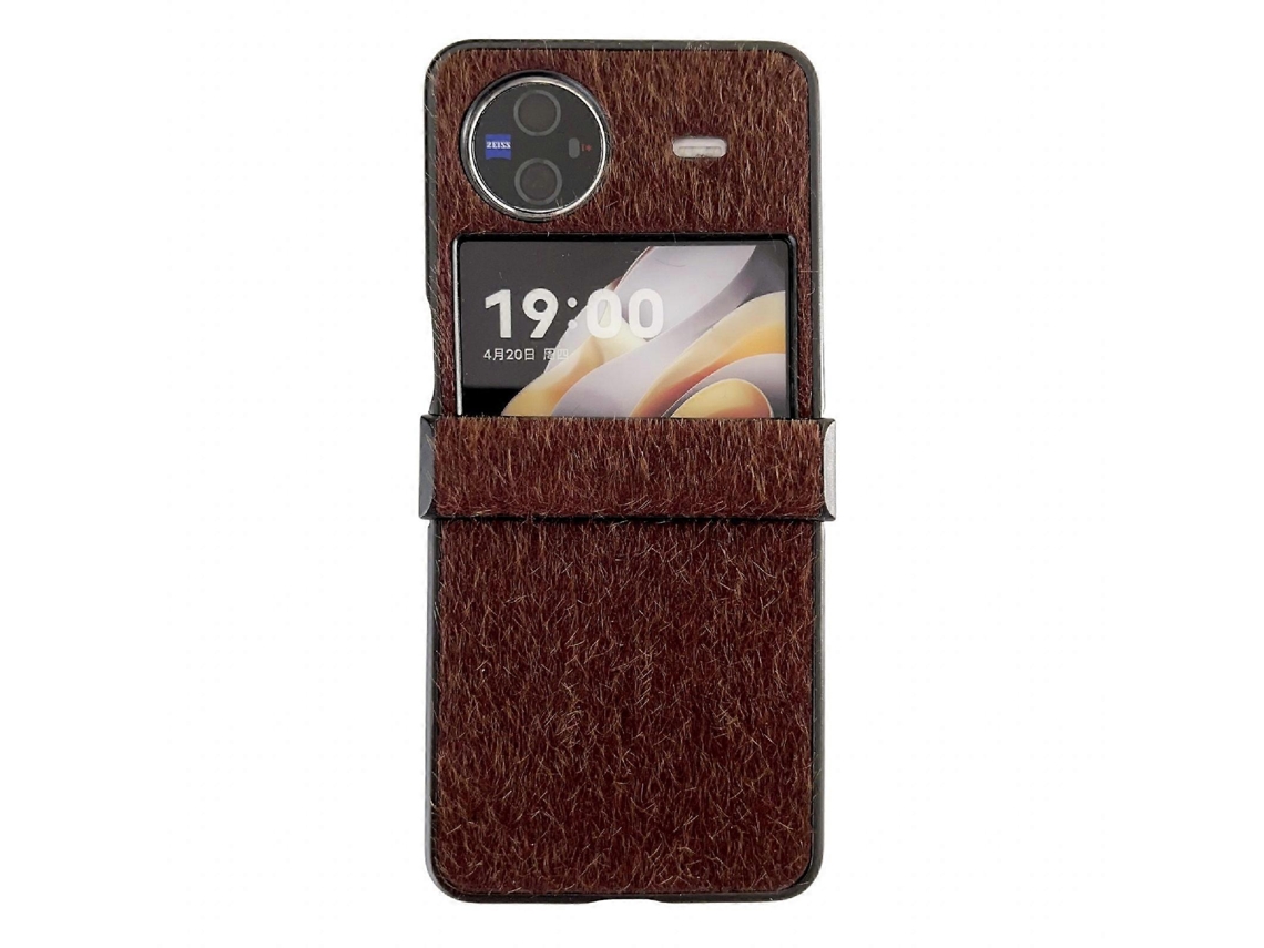 Capa De Celular De Pelúcia Com Dobradiça Para Vivo X Flip