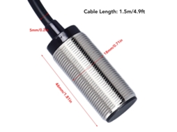Sensor De Proximidade Indutivo Laxiscreed Com Alcance De 4mm, Conector Dc De 3 Fios Pnp No