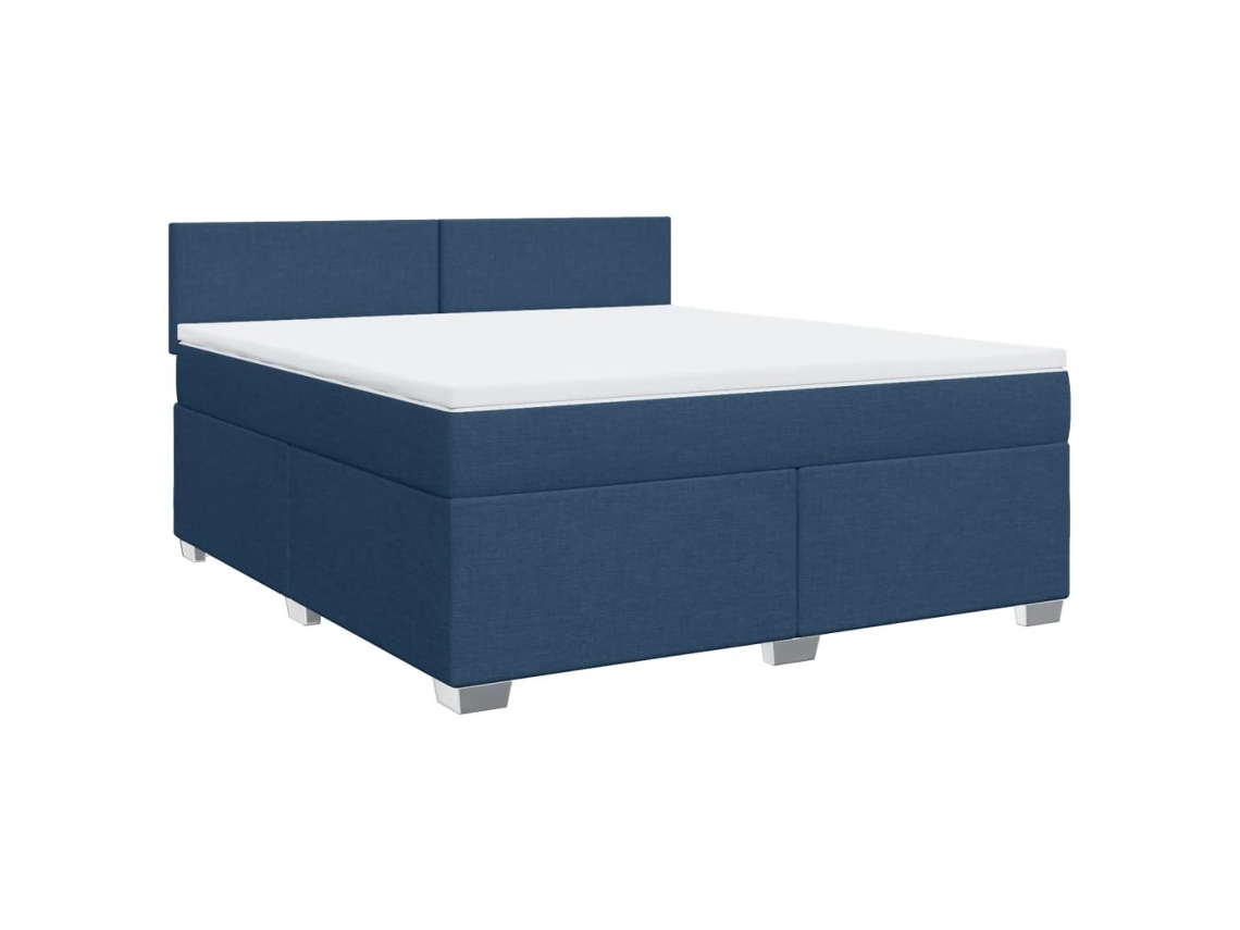 Box Spring Bed, Box Spring Beds Vidaxl Azul Tecido (180 X 200 Cm)