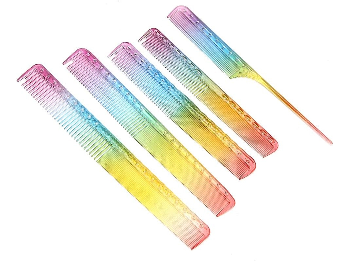 Conjunto de pentes SFUSHOS, para corte de cabelo, 5 tamanhos