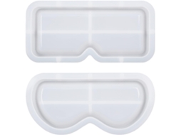 Conjunto de 2 Bandejas de Resina Epóxi para Guardar Óculos de Sol Moldes SFUSHOS