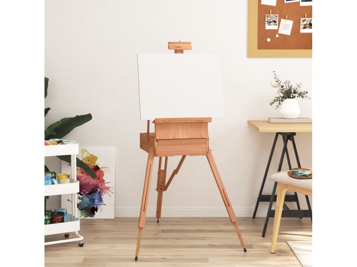 Vidaxl Cavalete 81x121x173 Cm Madeira De Faia Maciça