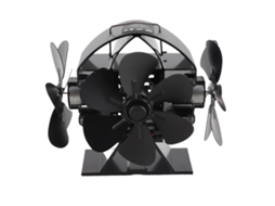 Ventilador de Fogão a Calor 3 Cabeças 18 Lâminas Primerox