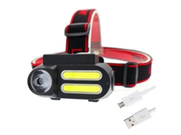 Farol Yunzii Q 9 Notebook Mini Xpe 2 Cob Led À Prova Dágua Usa Baterias 18650 Preto
