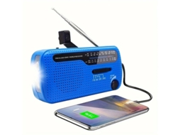 Rádio solar multifuncional de emergência 1200mAh com gerenciamento de energia e lanterna BESTVITE