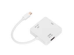 Cabo Adaptador (mini Dp Para Dvi Hdmi Áudio E Vídeo Em Alta Definição)